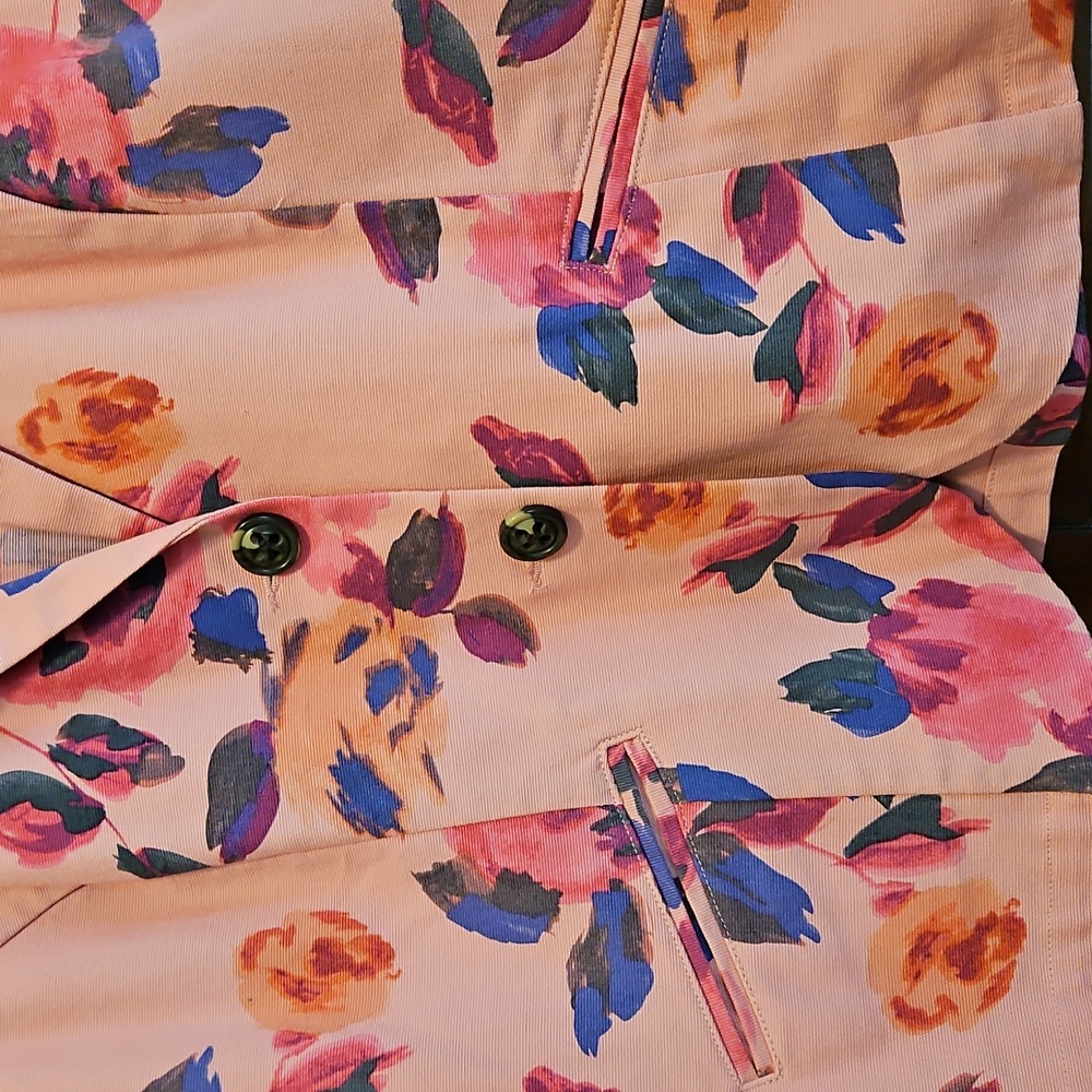 CAbi 804 Pink Floral Rose Garden Jacket , Size 12 - Picture 4 of 11